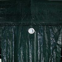 Partytent Groen en Wit 400 x 400 x 266 cm Polyester en staal 8