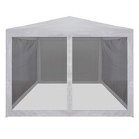 Partytent met 4 mesh zijwanden 3x3 m 2
