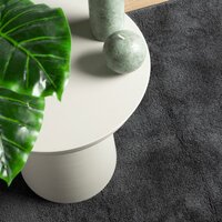 Vloerkleed OVIEDO laagpolig 120x120 cm antracietkleurig 7