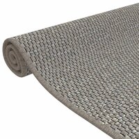 Tapijtloper 50x100 cm sisal-look zilverkleurig 5