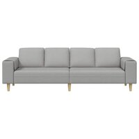 Bankstel Wolken grijs Stof 4