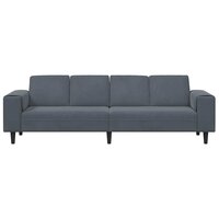 Bankstel Donkergrijs Fluweel 4