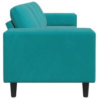 Bankstel Turquoise Fluweel 5