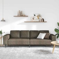 Bankstel Donkergrijs Faux suede leer 3