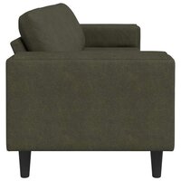 Bankstel Leger groen Faux suede leer 5