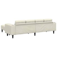 Bankstel 3 pcs Cr&egrave;me Fluweel 6