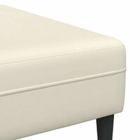 Bankstel 3 pcs Cr&egrave;me Fluweel 8