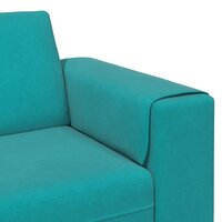 Bankstel 3 pcs Turquoise Fluweel 7