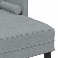 Bankstel Lichtgrijs 173 x 131 x 67 cm Stof 7