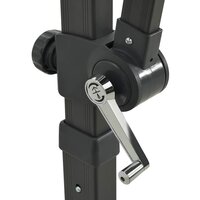 Zweefparasol met paal en LED-verlichting 300 cm antracietkleur 9