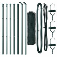 Hexagon Tuinhek Groen 0,4x10 m Staal 4