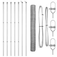 Hexagonaal Tuinhek 1,2 x 10 m van gegalvaniseerd staal 2