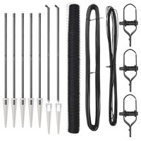 Grijze Hexagon Schutting 1.5 x 10 m Staal 2