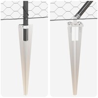 Grijze Hexagon Schutting 1.5 x 10 m Staal 6