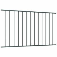 Schuttingpaneel gepoedercoat staal 1,7x1,25 m antraciet 2