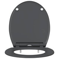 Toiletbril soft-close met quick-release Duroplast antraciet 4