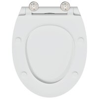 Toiletbril soft-close met quick-release Duroplast wit 8