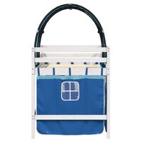 Kinderhoogslaper met tunnel 80x200 cm massief grenenhout blauw 5