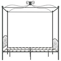 Hemelbedframe metaal grijs 180x200 cm 4