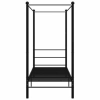 Hemelbedframe metaal zwart 100x200 cm 4