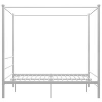 Hemelbedframe metaal wit 160x200 cm  3