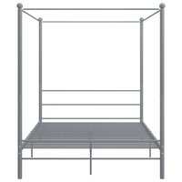 Hemelbedframe metaal grijs 160x200 cm  4