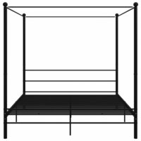Hemelbedframe metaal zwart 200x200 cm  4