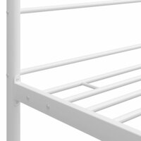 Hemelbedframe metaal wit 200x200 cm  5