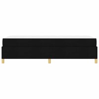 Boxspring bed Anders Zwart en Bruin en Wit 80 x 200 cm Stof 8