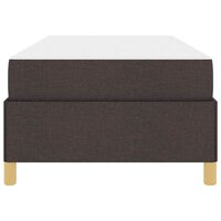 Boxspring bed Bruin en Wit en Donkerbruin 80 x 200 cm Stof 7