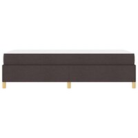 Boxspring bed Bruin en Wit en Donkerbruin 80 x 200 cm Stof 8
