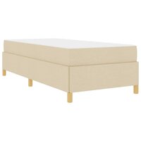 Boxspring bed Anders Zwart en Bruin en Wit 80 x 200 cm Stof 2