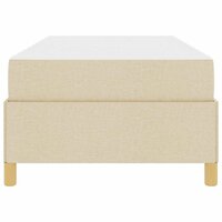 Boxspring bed Anders Zwart en Bruin en Wit 80 x 200 cm Stof 7