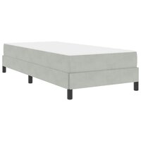 Boxspringbed met matras Lichtgrijs 90 x 200 cm Fluweel 2