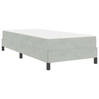 Boxspringbed met matras Lichtgrijs 90 x 200 cm Fluweel 9