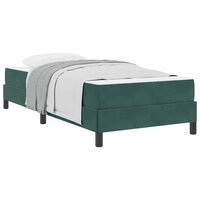 Boxspringbed met matras Donkergroen 80 x 220 cm Fluweel 3