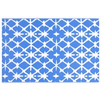 Buitenkleed ARAKIL 80x150 cm PP blauw en wit 3