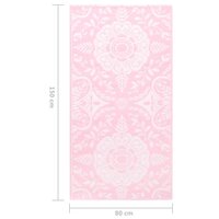 Buitenkleed ARAKIL 80x150 cm PP roze 7