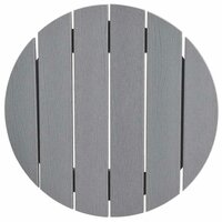 3-delige Tuinbarset HDPE lichtgrijs 8