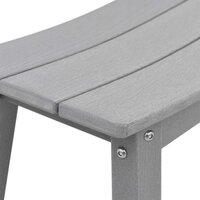 3-delige Tuinbarset HDPE lichtgrijs 9