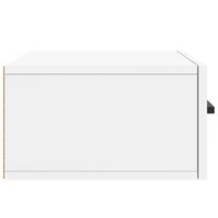Nachtkastje wandgemonteerd 35x35x20 cm wit 7