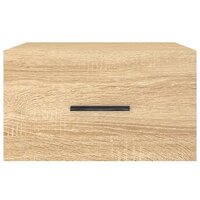 Nachtkastje wandgemonteerd 35x35x20 cm sonoma eikenkleurig 5