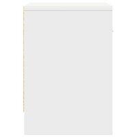 Nachtkastje met lade 39x28x41 cm wit 6