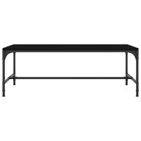 Salontafel 80x50x35 cm bewerkt hout zwart 4