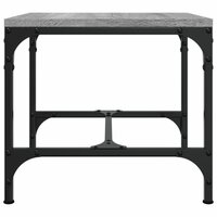 Salontafel 50x50x35 cm bewerkt hout grijs 5