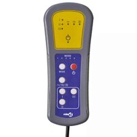 Massagestoel met lichtgrijze stof 8