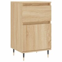 Dressoir 40x35x70 cm bewerkt hout sonoma eikenkleurig 2