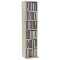 Cd-kast 21x20x88 cm bewerkt hout sonoma eikenkleurig 3
