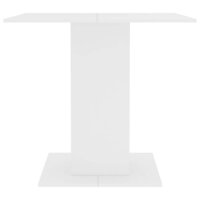 Eettafel 80x80x75 cm bewerkt hout wit 4