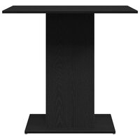 Eettafel Zwart Eiken 80x80x75 cm Bewerkt Hout 6